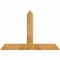 Ekena Millwork Portland Rough Sawn Timber Gable Bracket, Western Red Cedar, 60"W x 40"H x 4"D x 6"F, 16/12 Pitch GBW060X40X0406POR00RWR - alternate 1